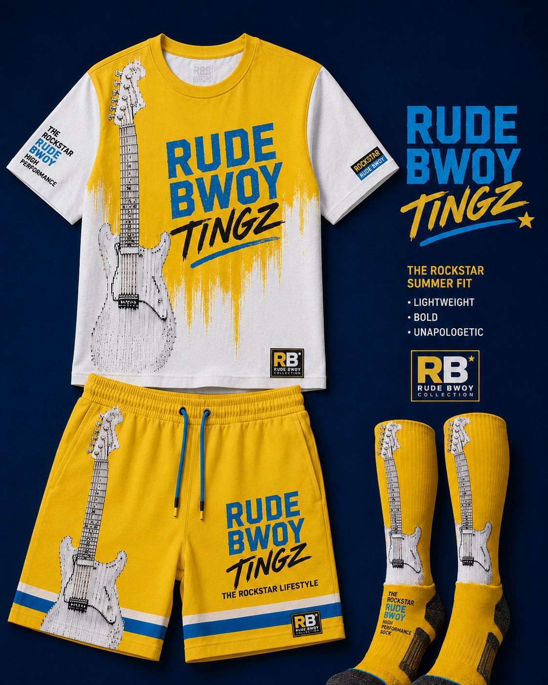 Rude Bwoy Tingz – Men's Rockstar Summer Fit